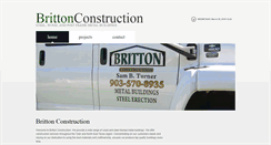 Desktop Screenshot of britton-construction.com