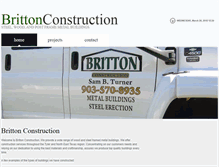 Tablet Screenshot of britton-construction.com
